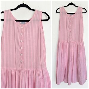 Vintage Pink Striped Dress